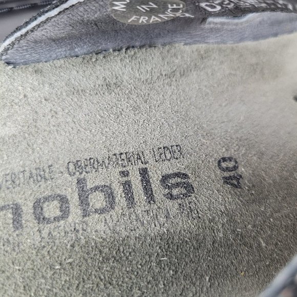 Mephisto Mobils Paula Metallic Silver Two Strap Wedge Sandal EU 40/US 10 - Picture 6 of 8